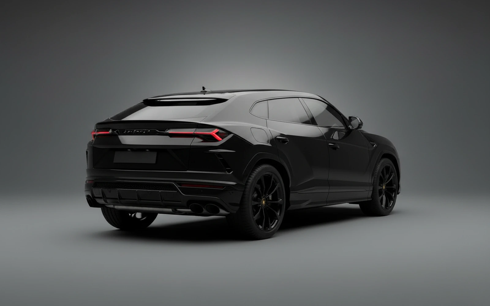 Lamborghini Urus Black 2022 — interior dashboard