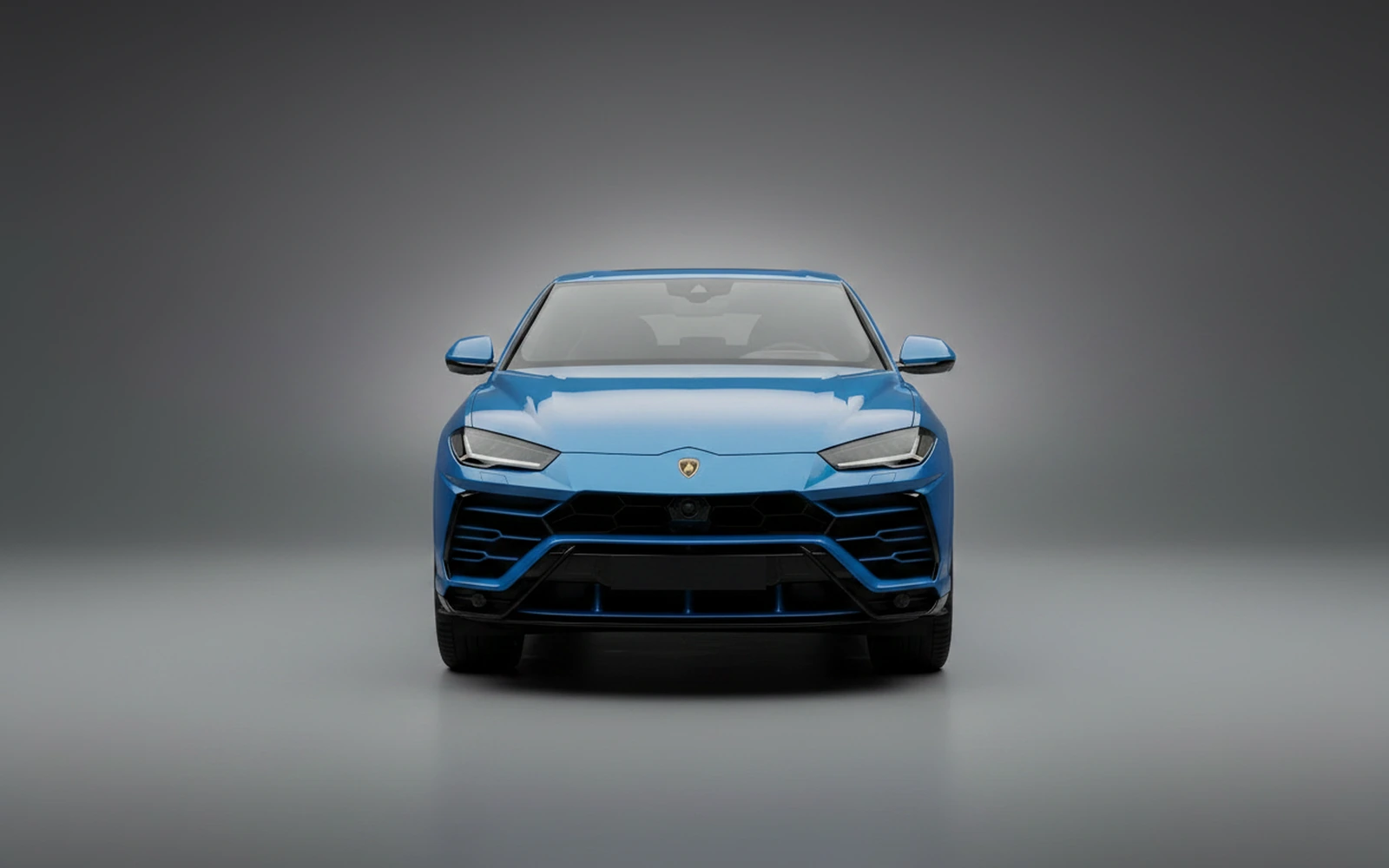 Lamborghini Urus Sky Blue 2021 — exterior side view