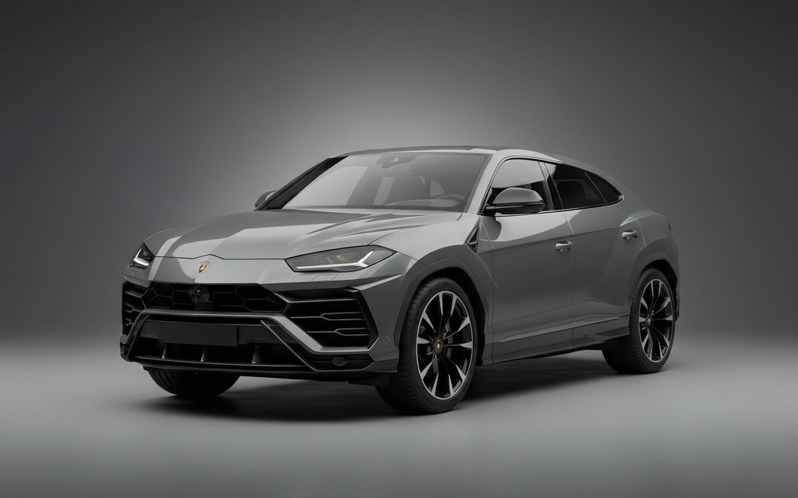 Lamborghini Urus Grey 2022 for rent in Miami — exterior front view