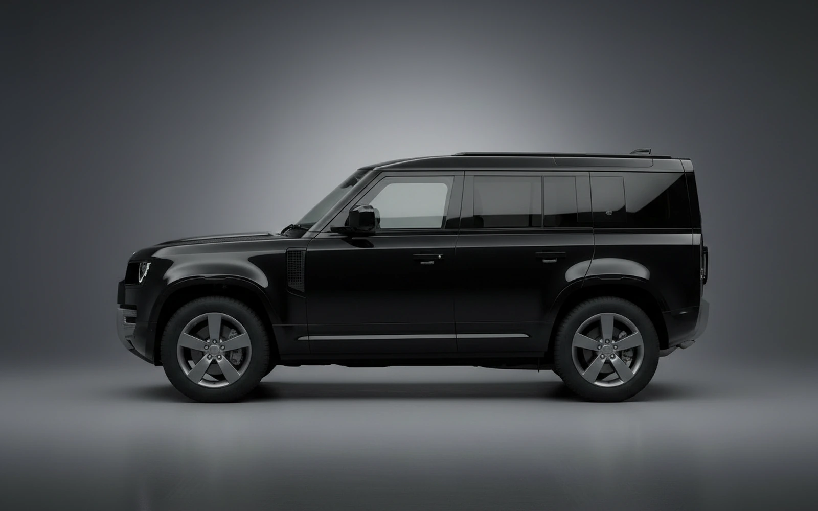 Land Rover Defender 110 Black 2023 — exterior rear view