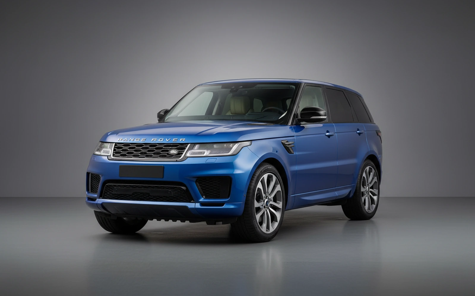 Land Rover Range Rover Sport Blue 2022 for rent in Miami — exterior front view