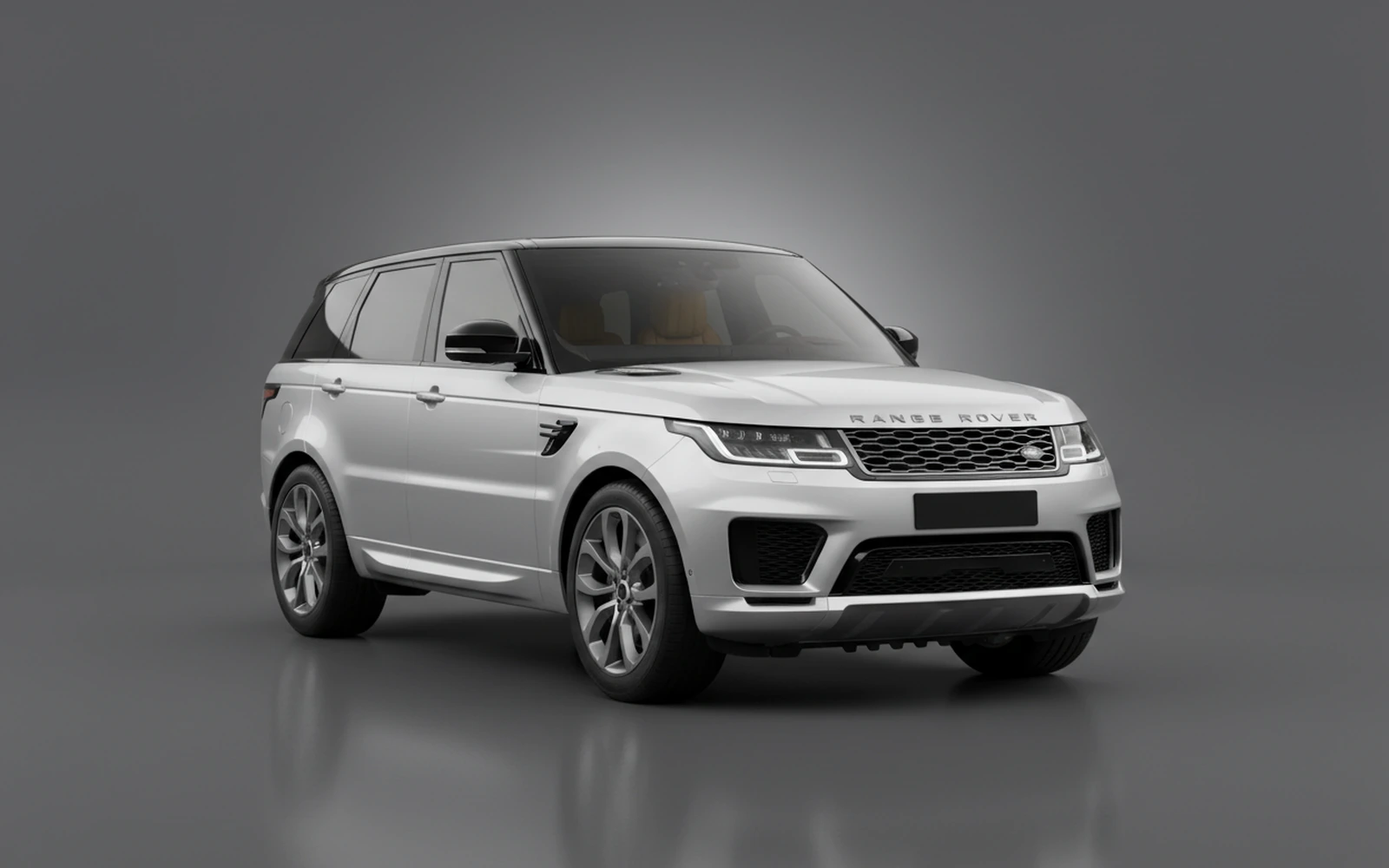 Land Rover Range Rover Sport Silver 2022 for rent in Miami — exterior front view