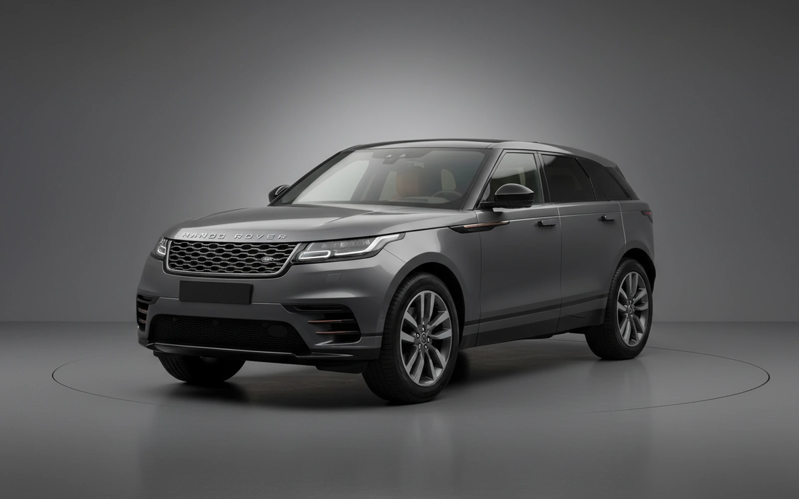 Land Rover Range Rover Velar Grey 2024 for rent in Miami — exterior front view