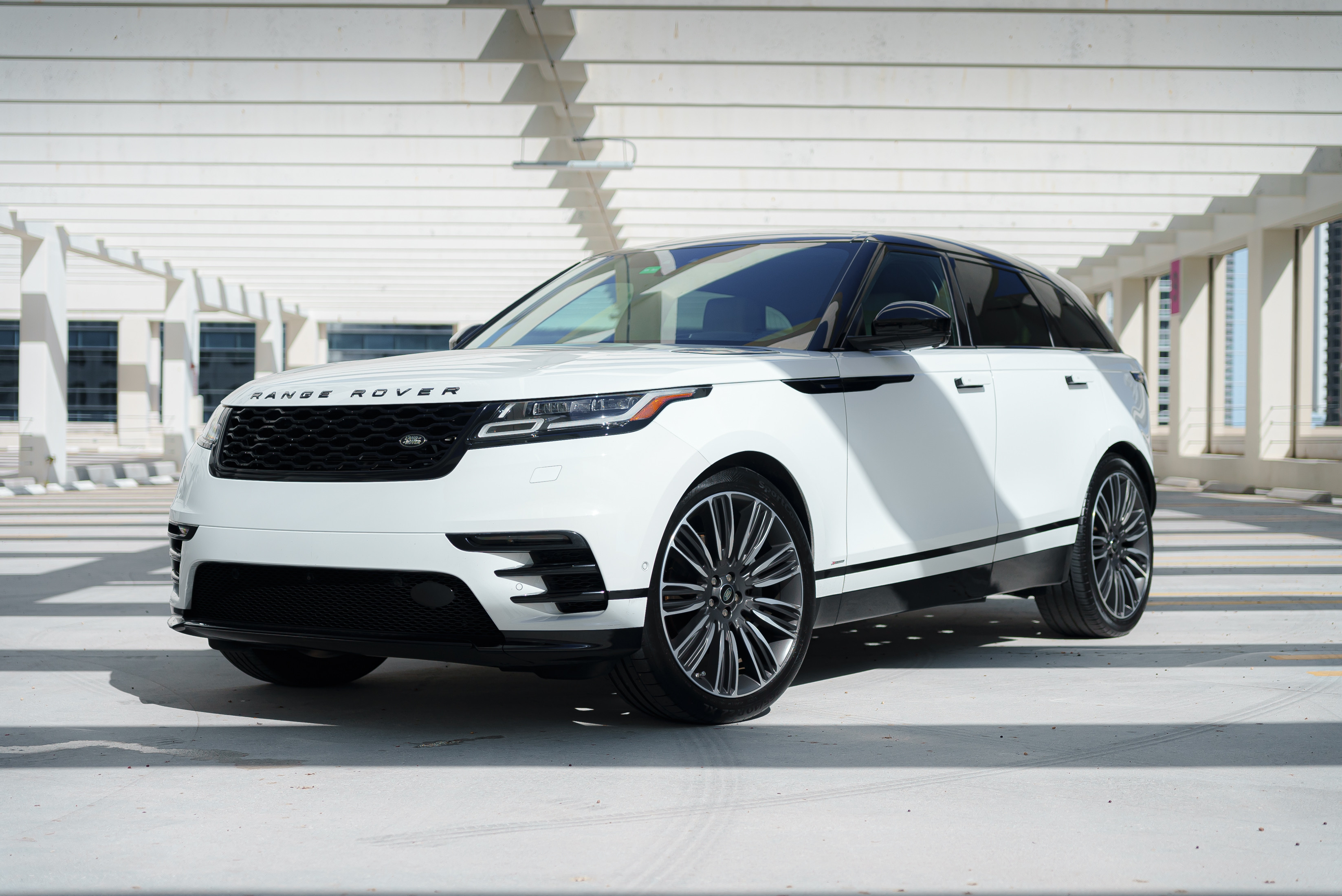 Land Rover Range Rover Velar Grey for rent in Miami — exterior photo