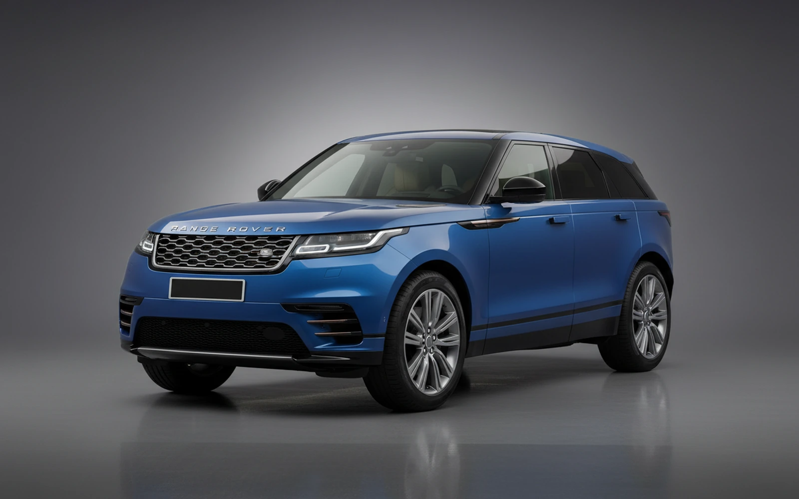 Land Rover Range Rover Velar Blue 2024 for rent in Miami — exterior front view