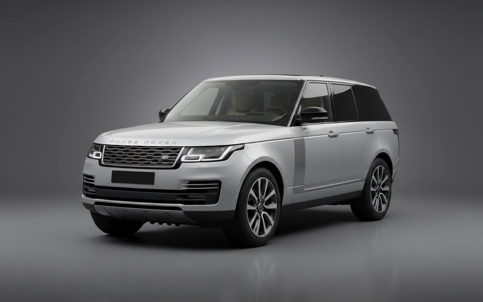 Land Rover Range Rover Silver 2022 for rent in Miami — exterior front view