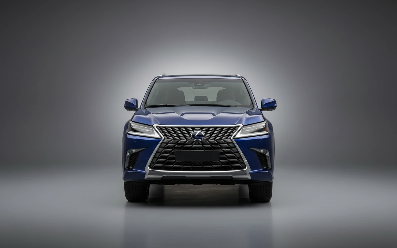 Lexus LX600 Blue 2022 — exterior side view