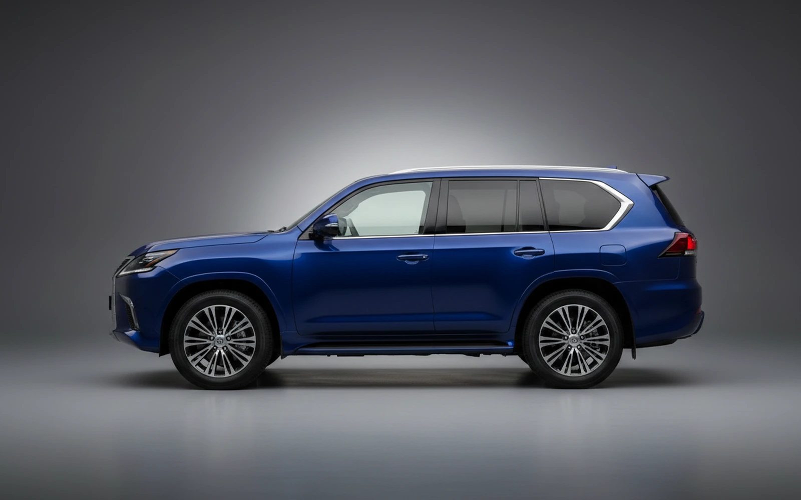 Lexus LX600 Blue 2022 — exterior rear view