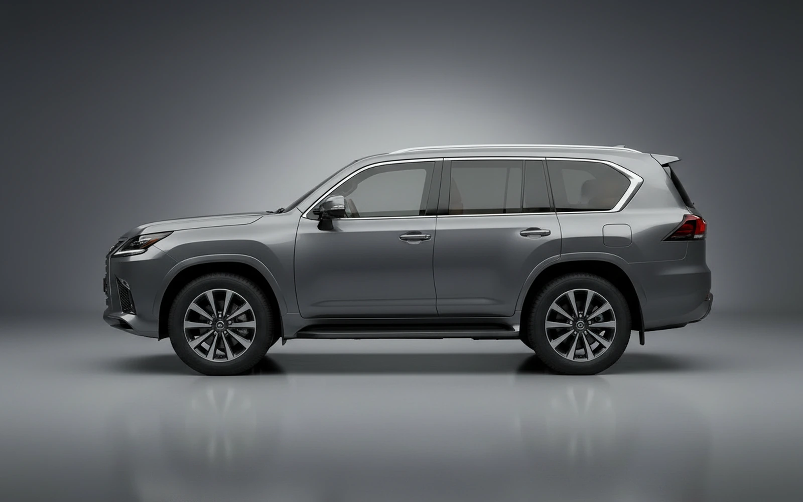 Lexus LX600 Gray 2022 — exterior rear view
