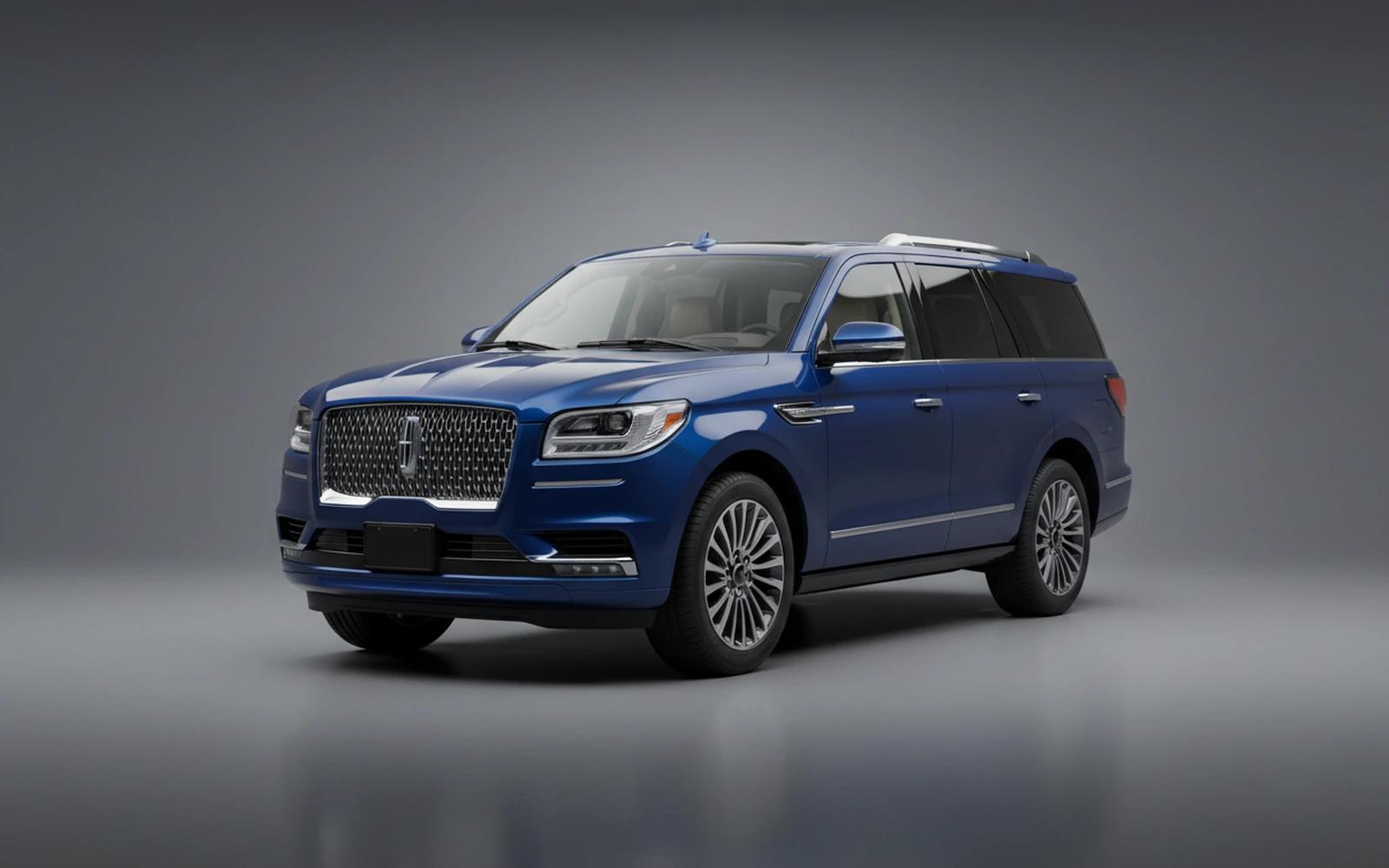 Lincoln Navigator Blue 2022 for rent in Miami — exterior photo