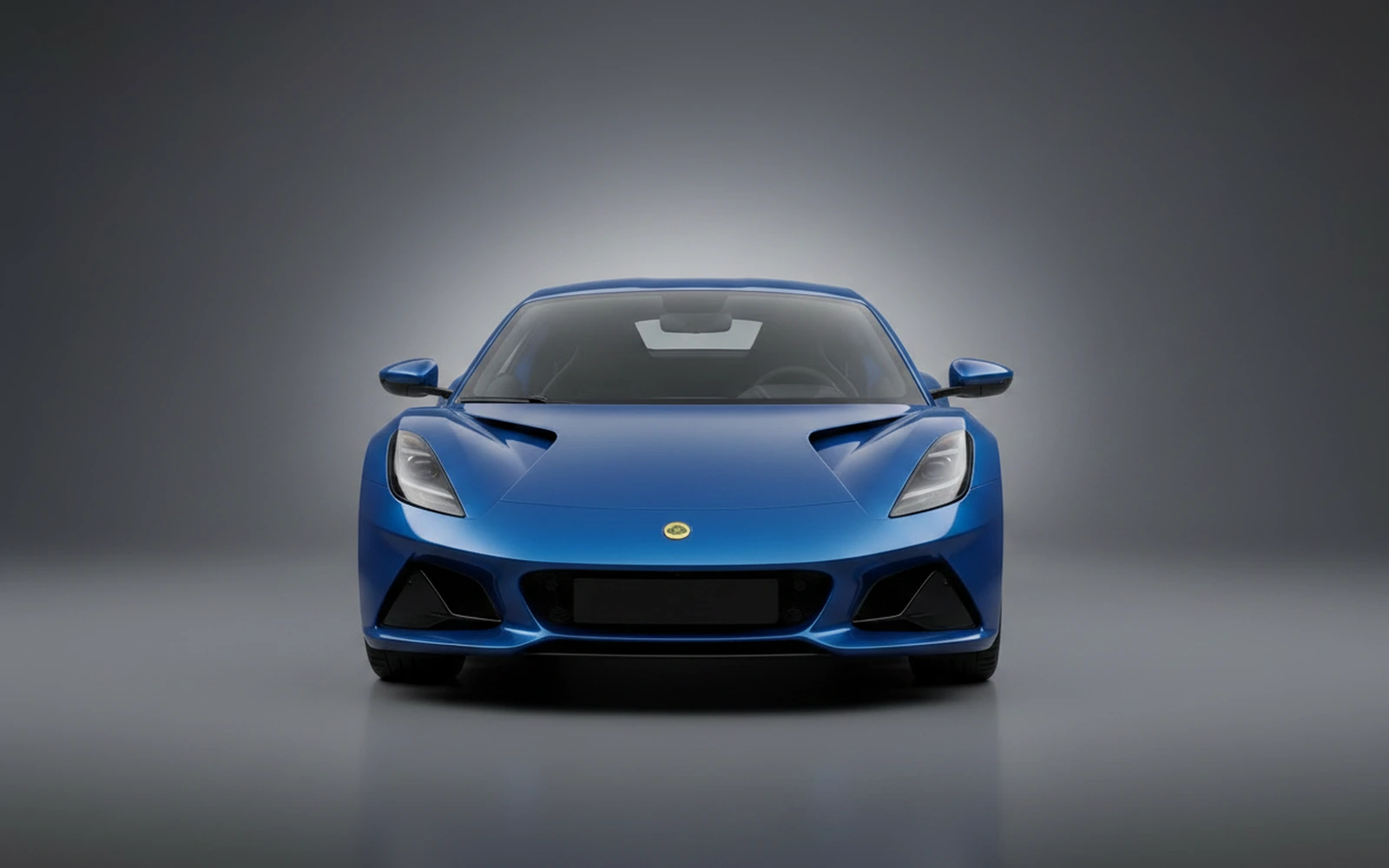 Lotus Emira Blue 2022 — exterior side view