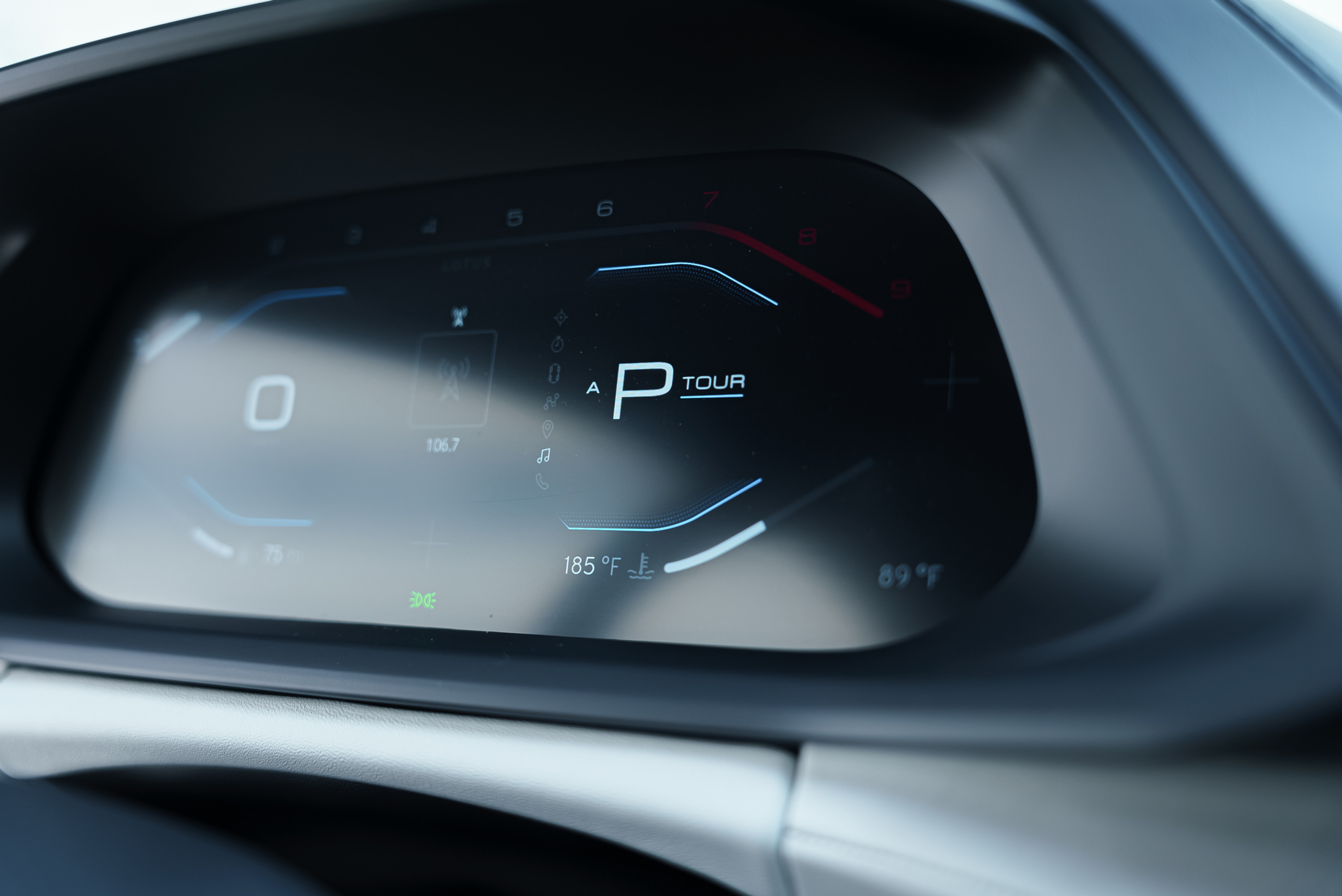 Lotus Emira Yellow — interior seats