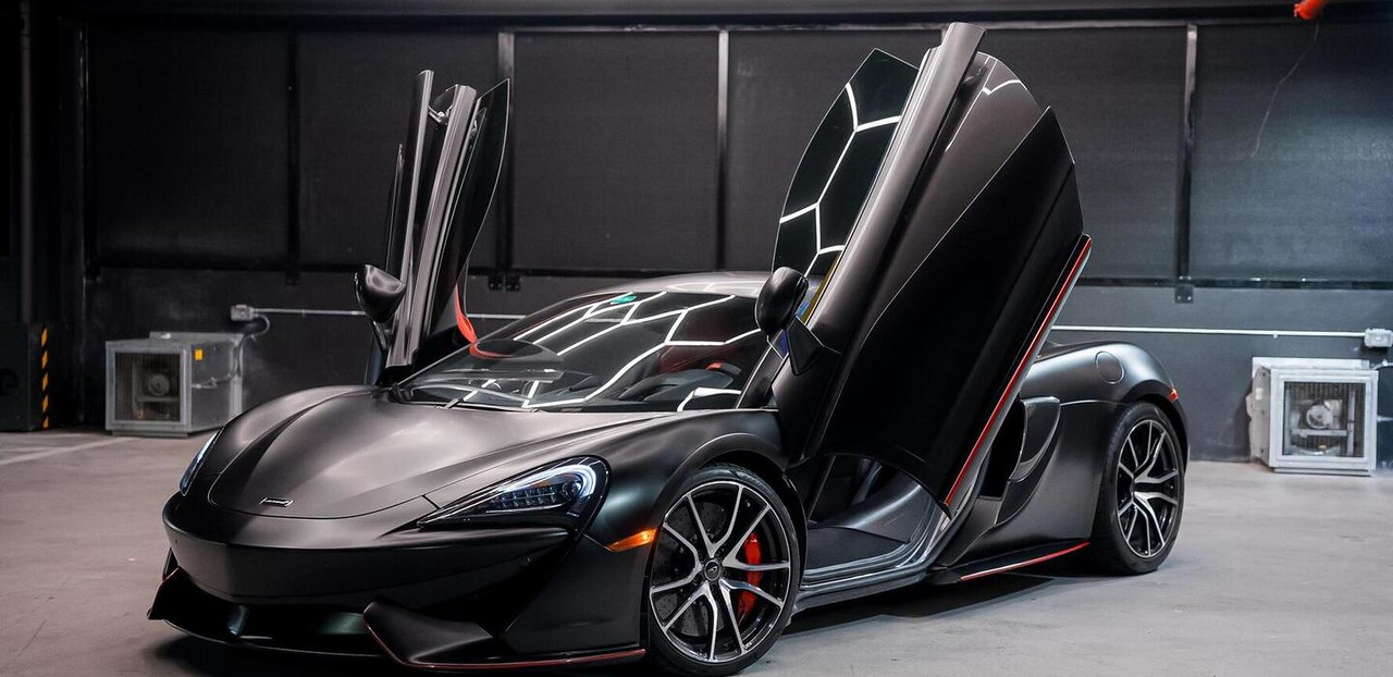 McLaren 570s Silver 2016 for rent in Miami — exterior photo