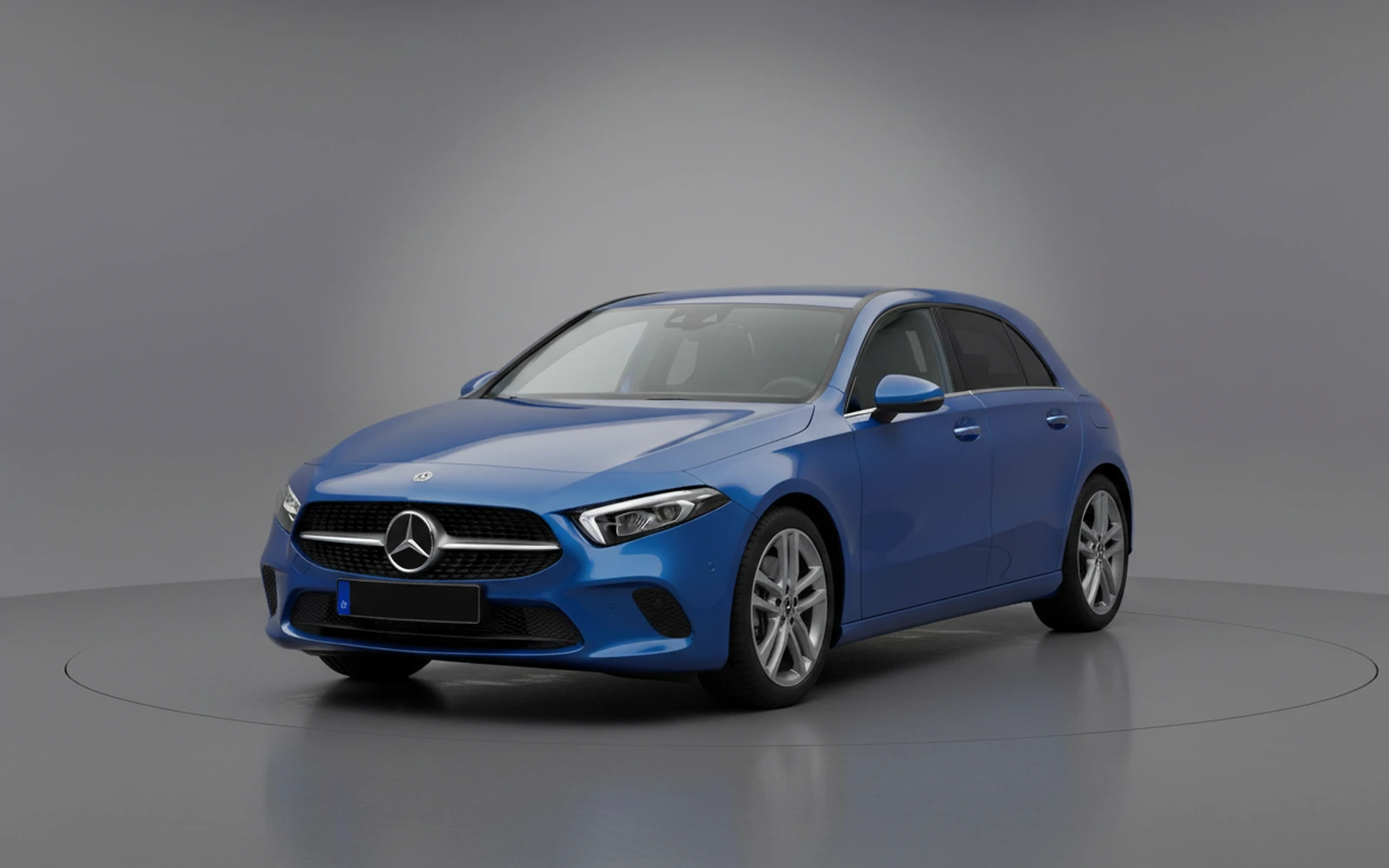Mercedes-Benz A200 Blue 2024 for rent in Miami — exterior front view