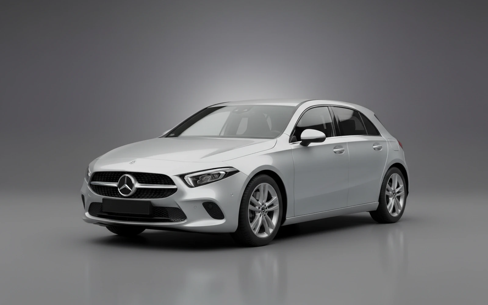 Mercedes-Benz A200 Plata 2024 for rent in Miami — exterior front view
