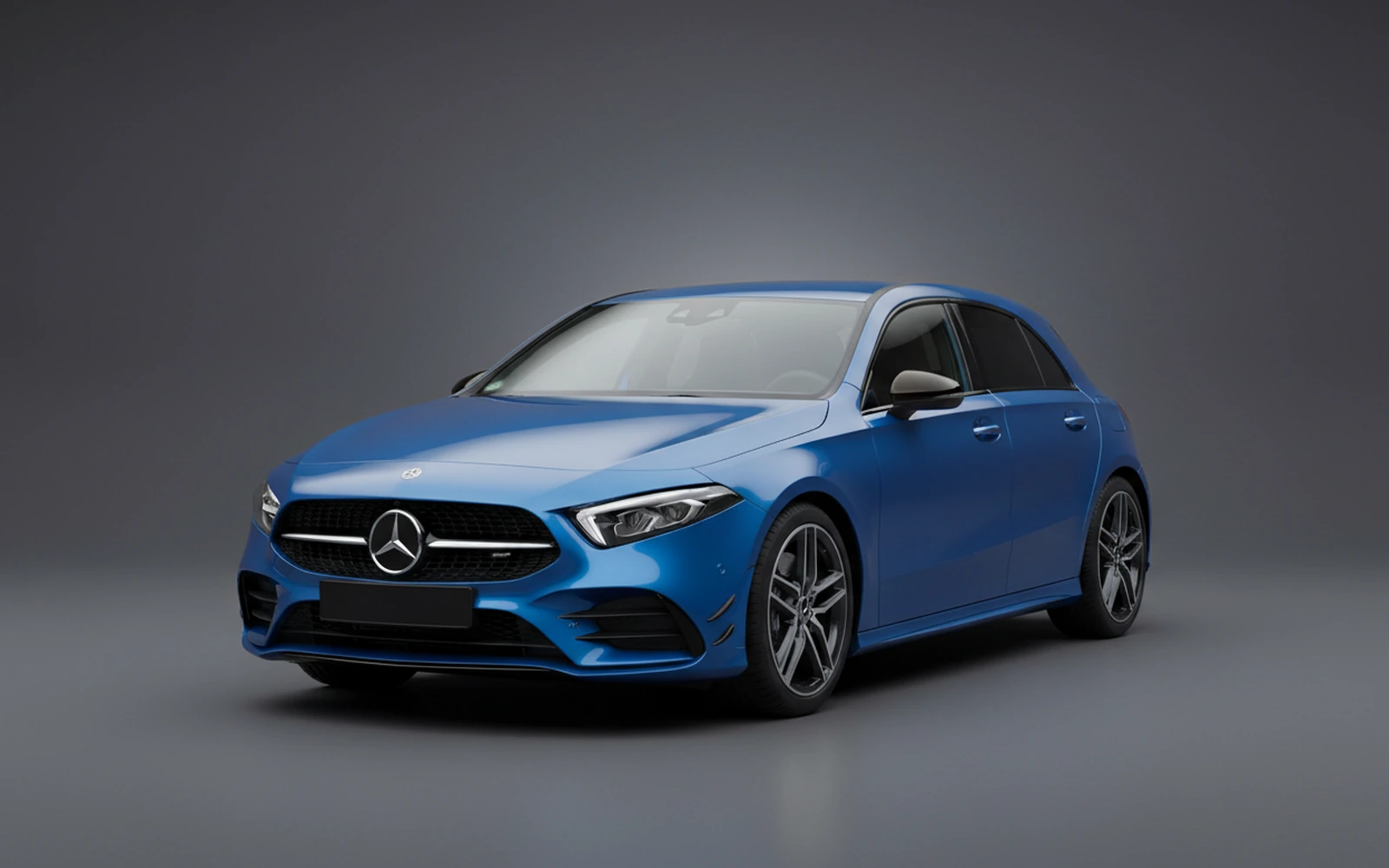 Mercedes-Benz A35 AMG Azul 2025 for rent in Miami — exterior front view