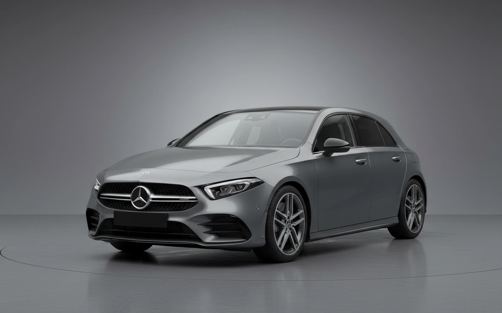 Mercedes-Benz A35 AMG Grey 2025 for rent in Miami — exterior front view