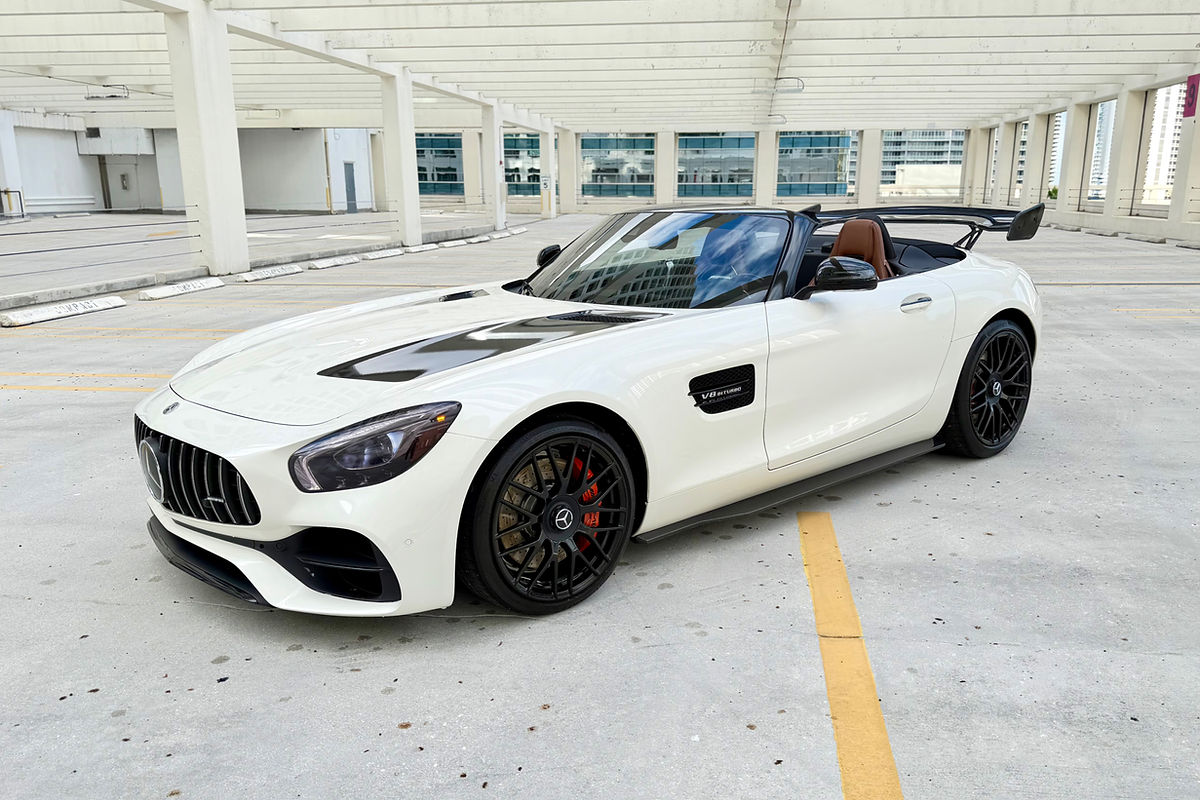Mercedes-Benz Amg Gt White 2022 for rent in Miami — exterior photo