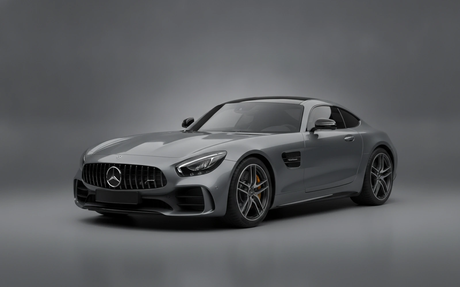 Mercedes-Benz AMG GT Grey 2022 for rent in Miami — exterior front view