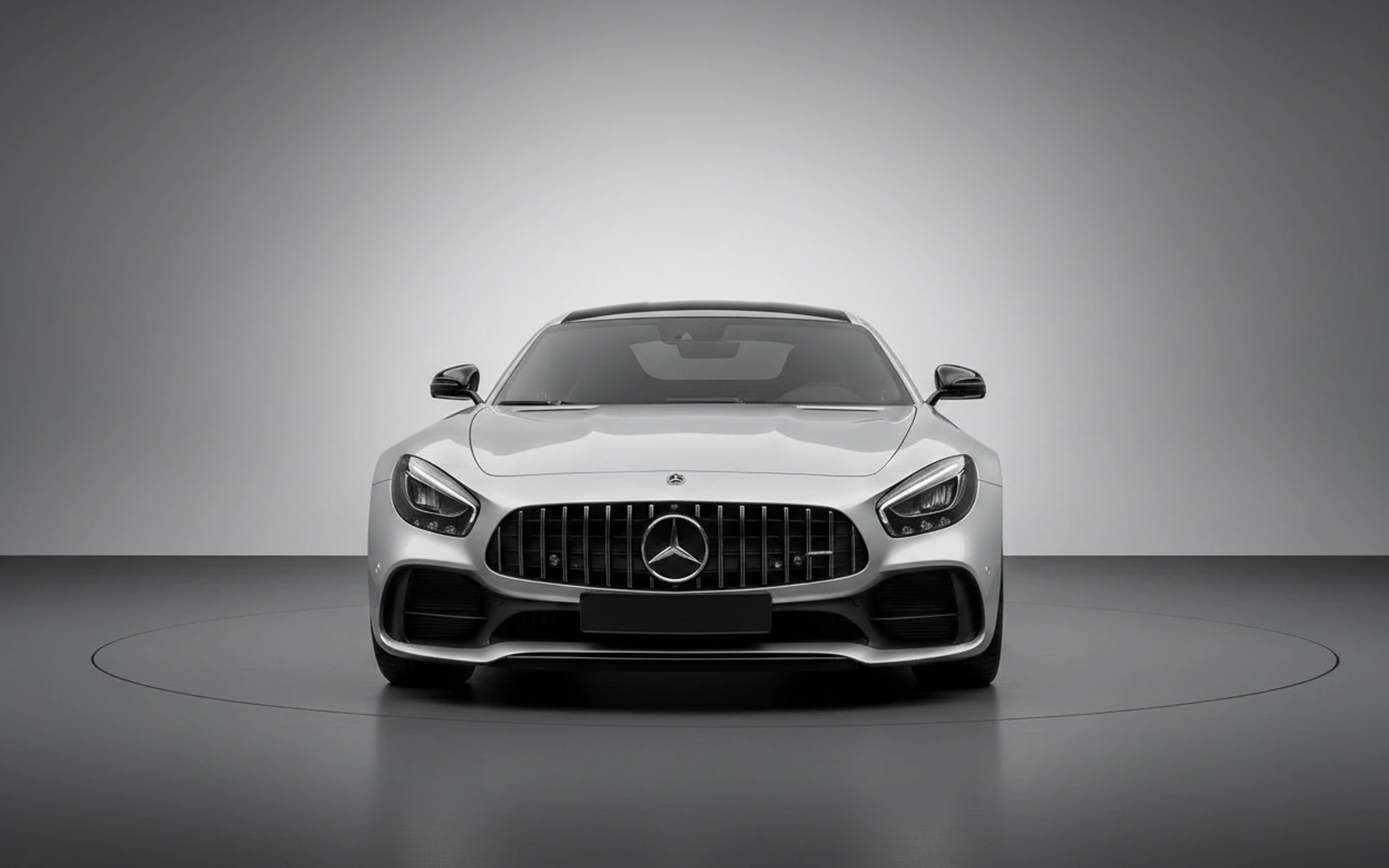 Mercedes-Benz AMG GT Silver 2022 — exterior side view