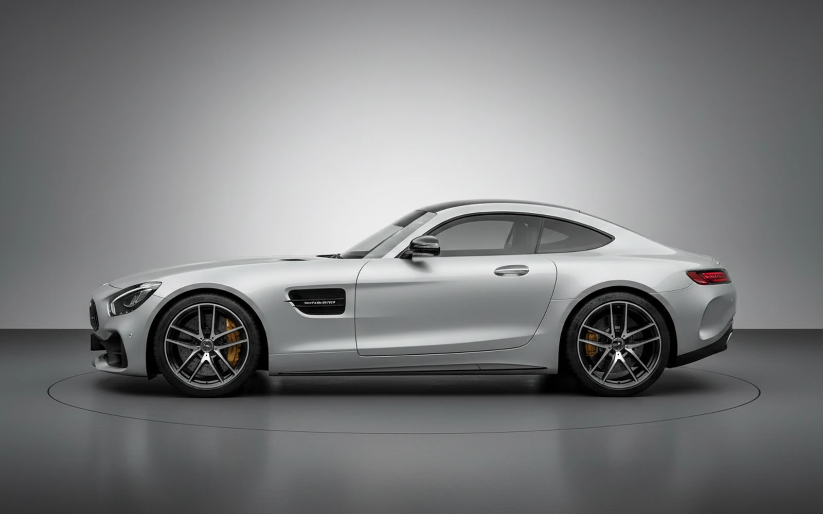 Mercedes-Benz AMG GT Silver 2022 — exterior rear view
