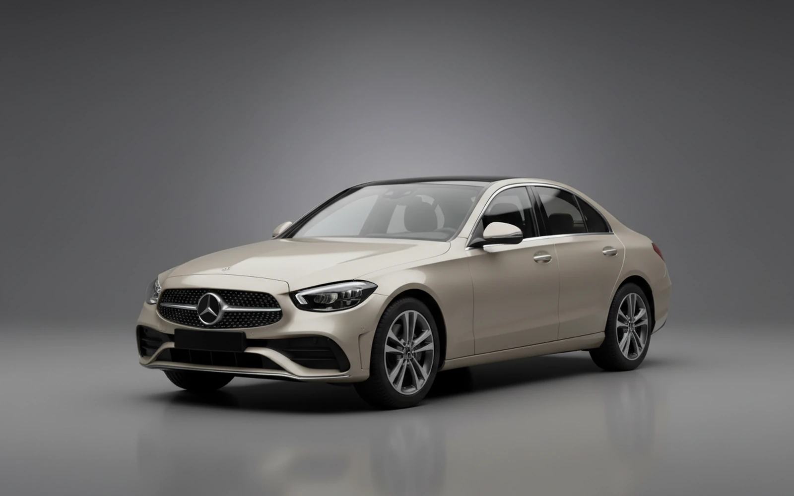 Mercedes-Benz C200 Beige 2022 for rent in Miami — exterior photo