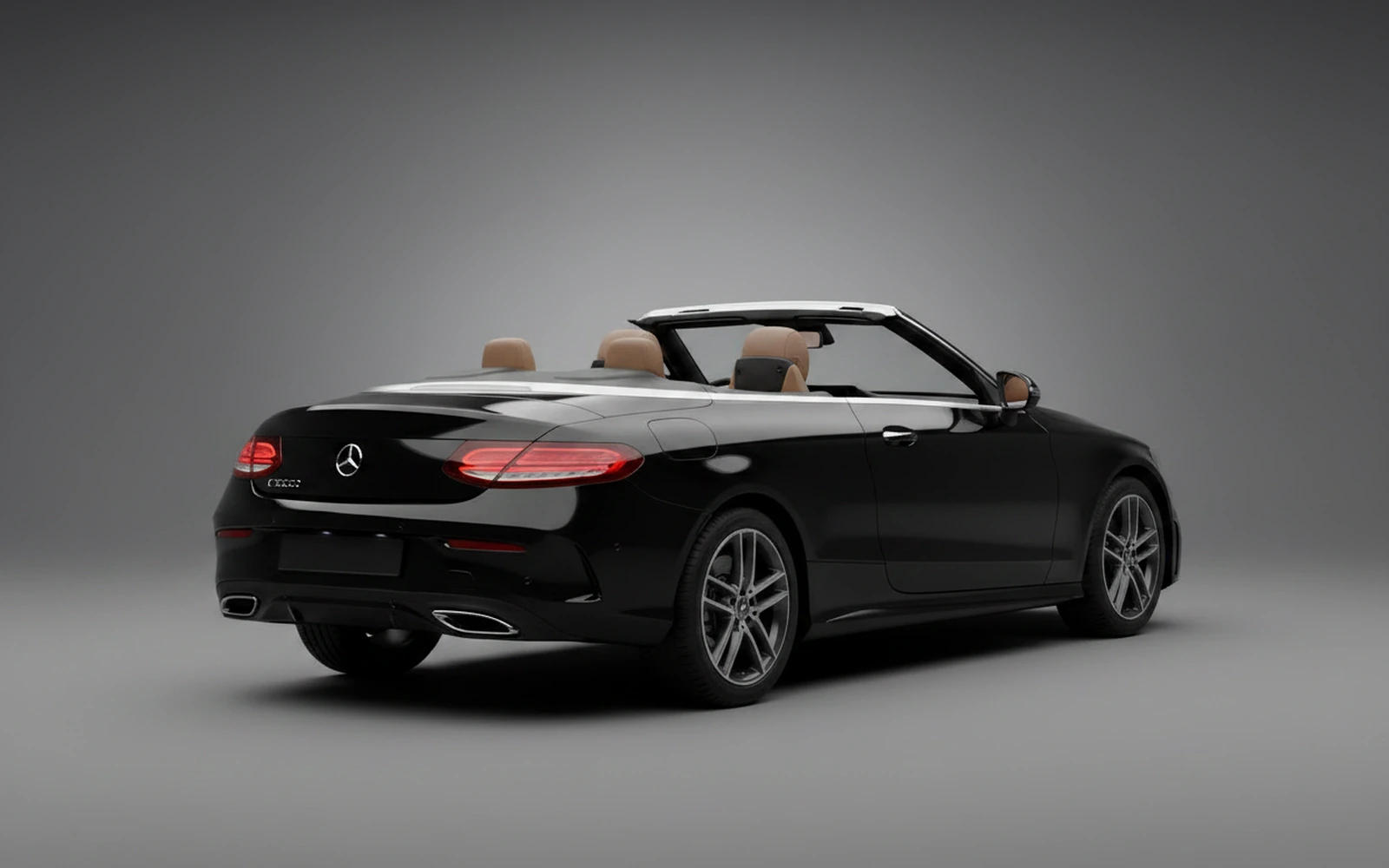 Mercedes-Benz C200 Convertible Black 2022 — interior dashboard