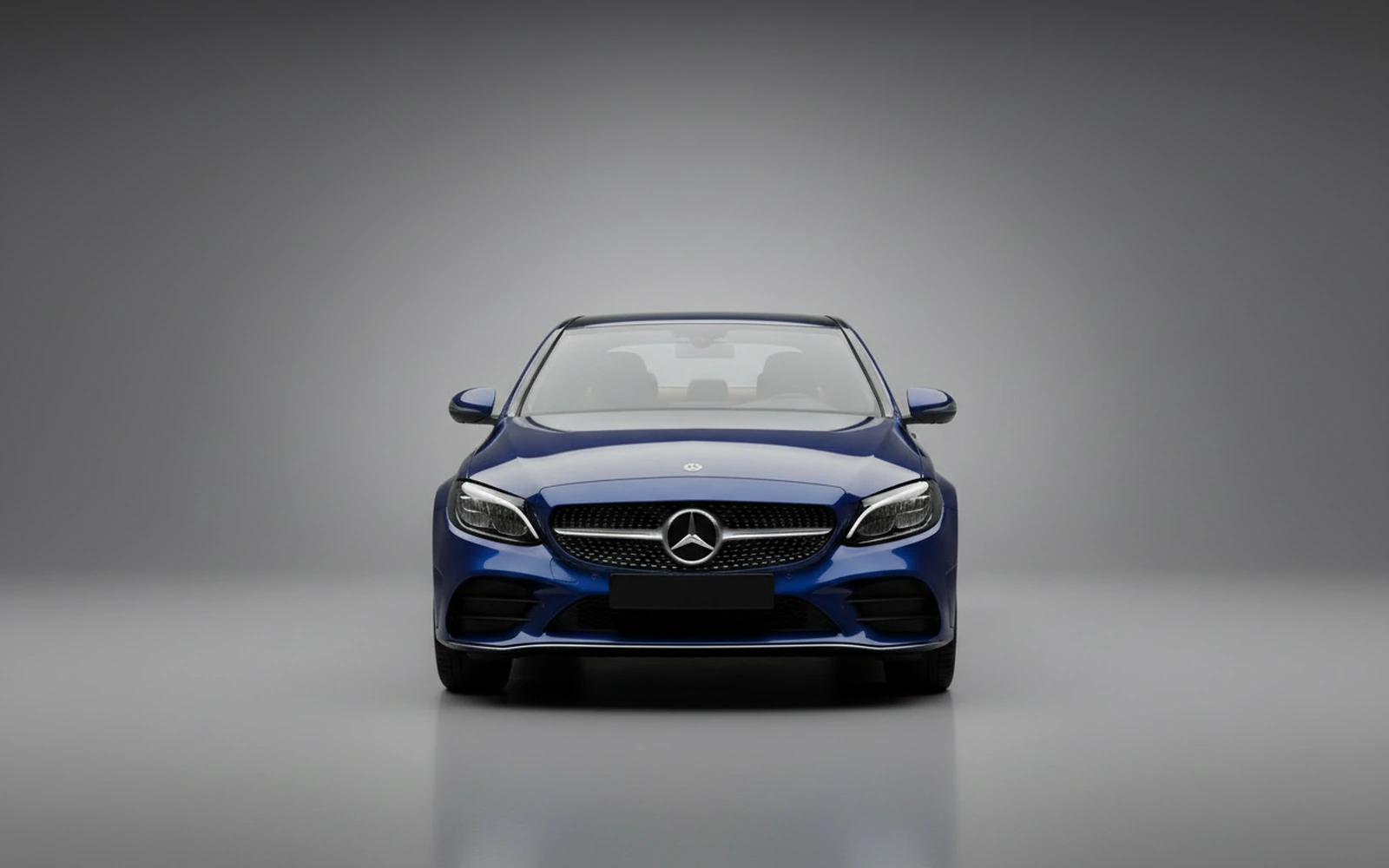 Mercedes-Benz C200 Blue 2024 — exterior side view