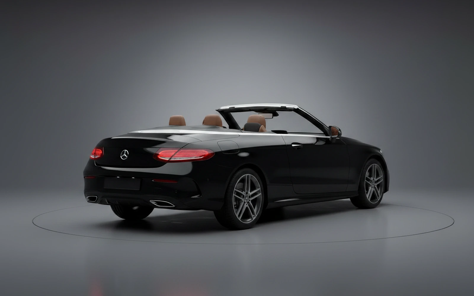 Mercedes-Benz C300 Convertible Black 2022 — interior dashboard