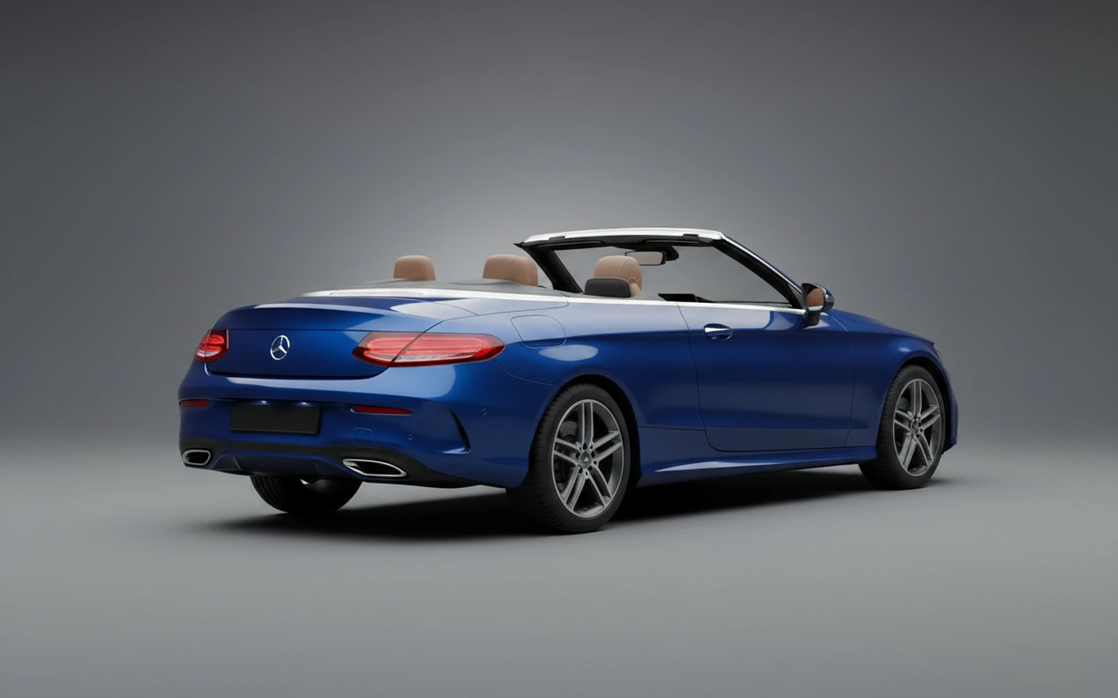 Mercedes-Benz C300 Convertible Blue 2022 — interior dashboard