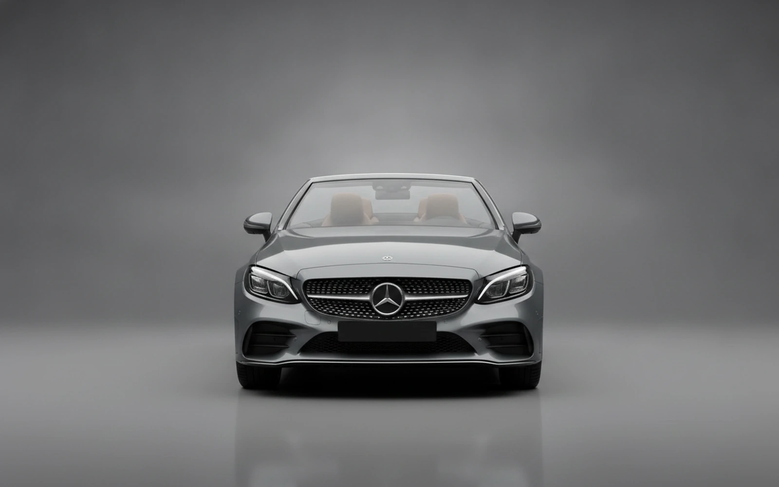 Mercedes-Benz C300 Convertible Gris 2022 — exterior side view