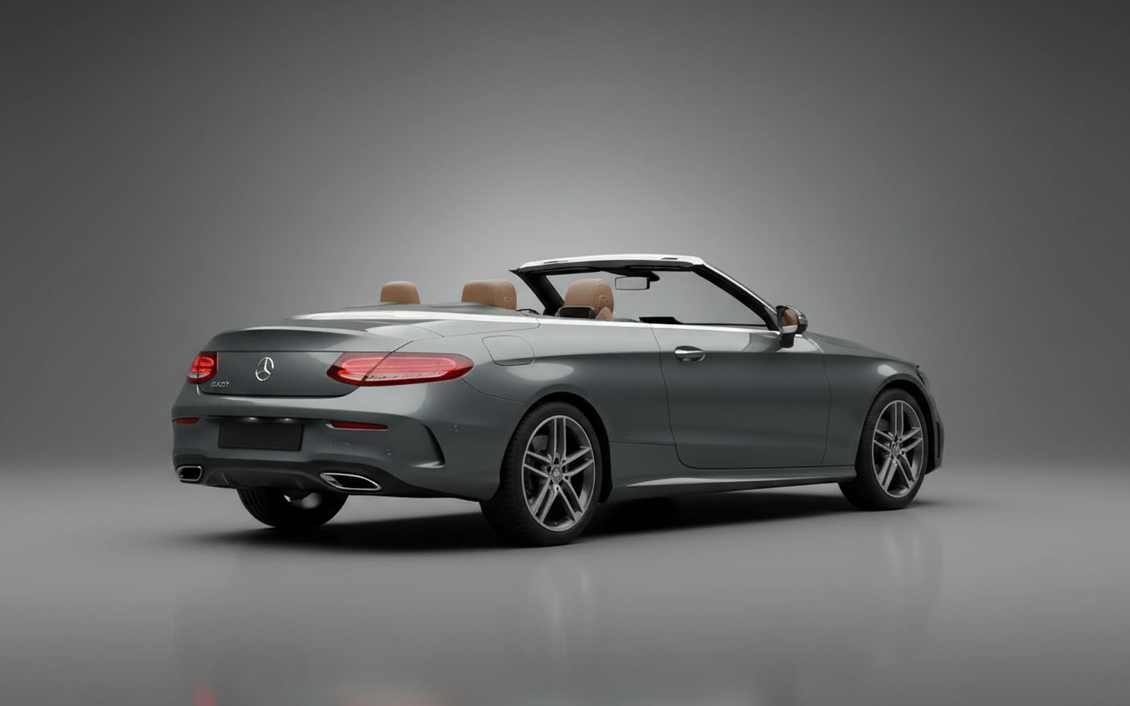 Mercedes-Benz C300 Convertible Gris 2022 — interior dashboard