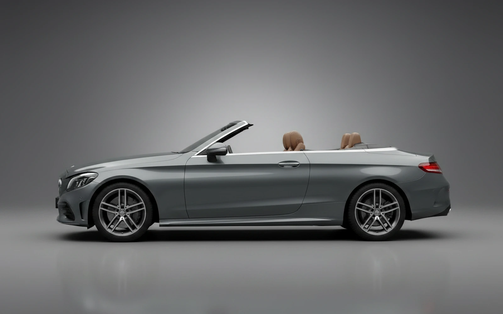 Mercedes-Benz C300 Convertible Gris 2022 — exterior rear view