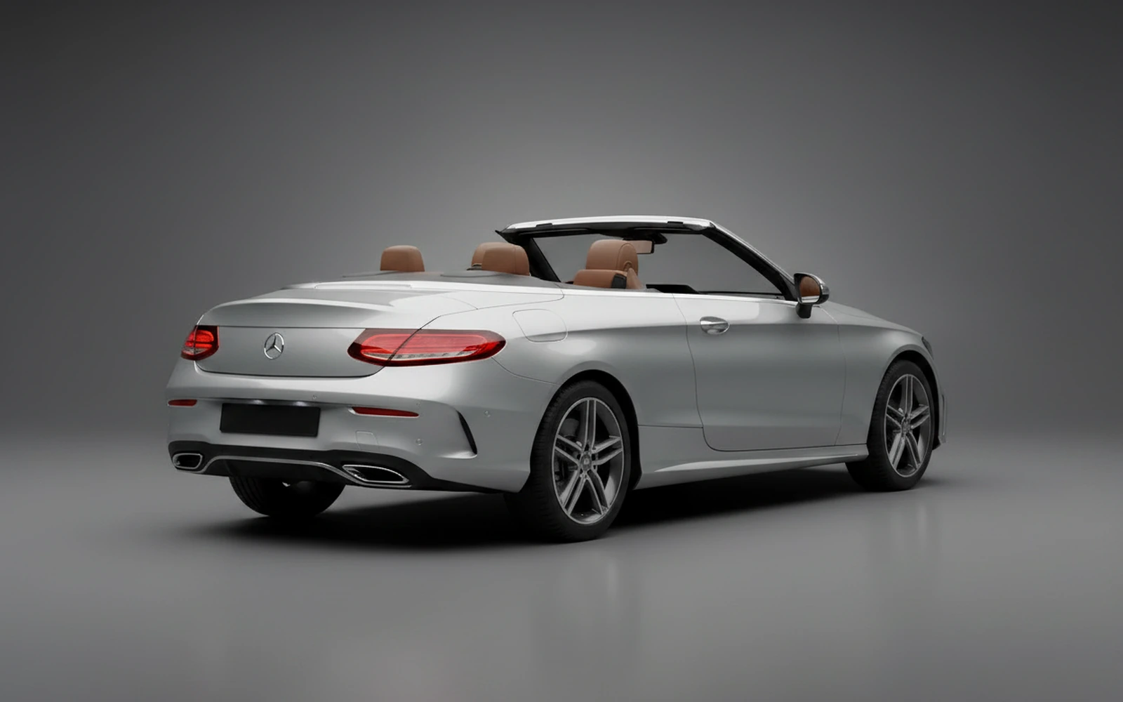 Mercedes-Benz C300 Convertible Silver 2022 — interior dashboard