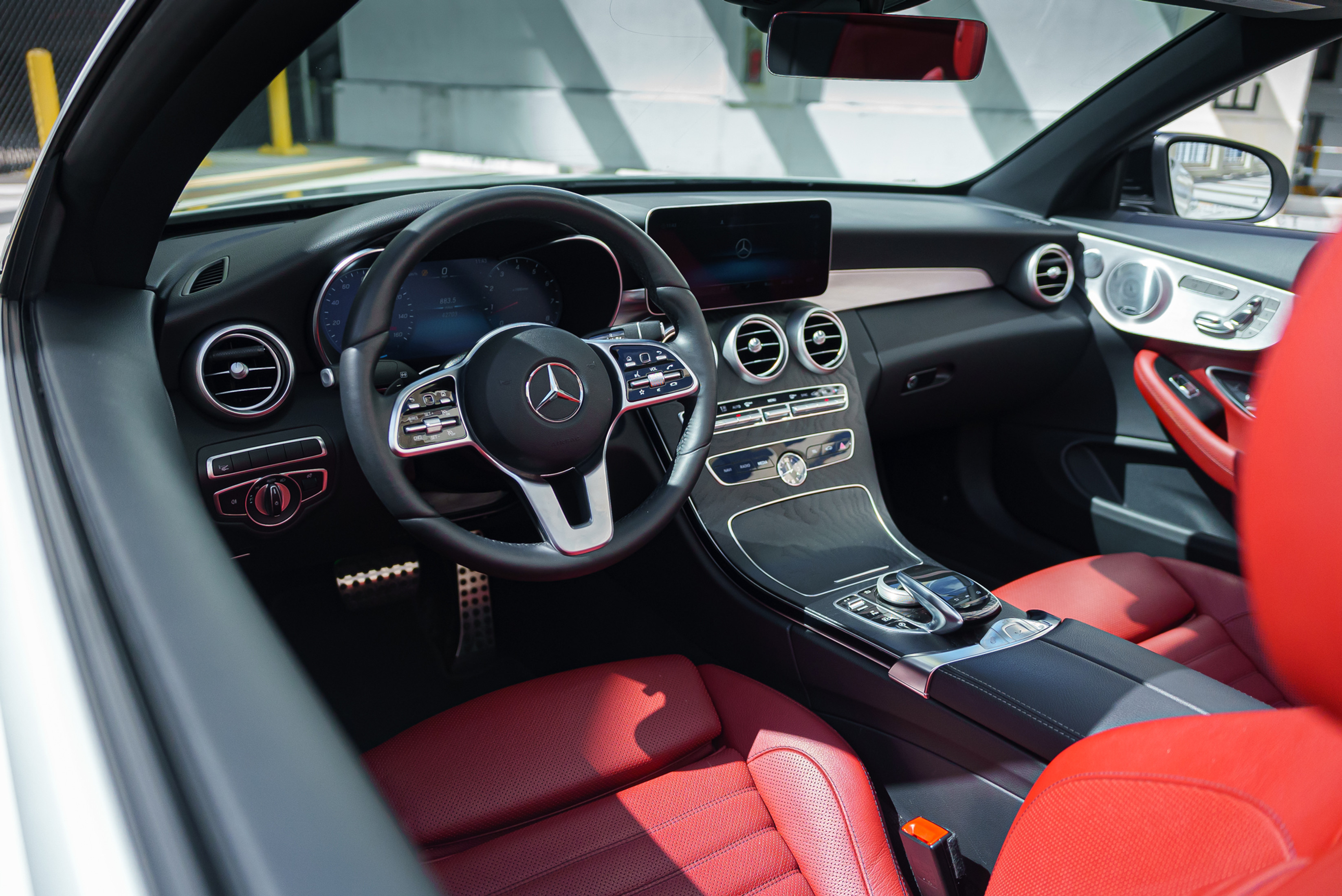 Mercedes-Benz C300 Convertible white — luxury open-top rental in Miami