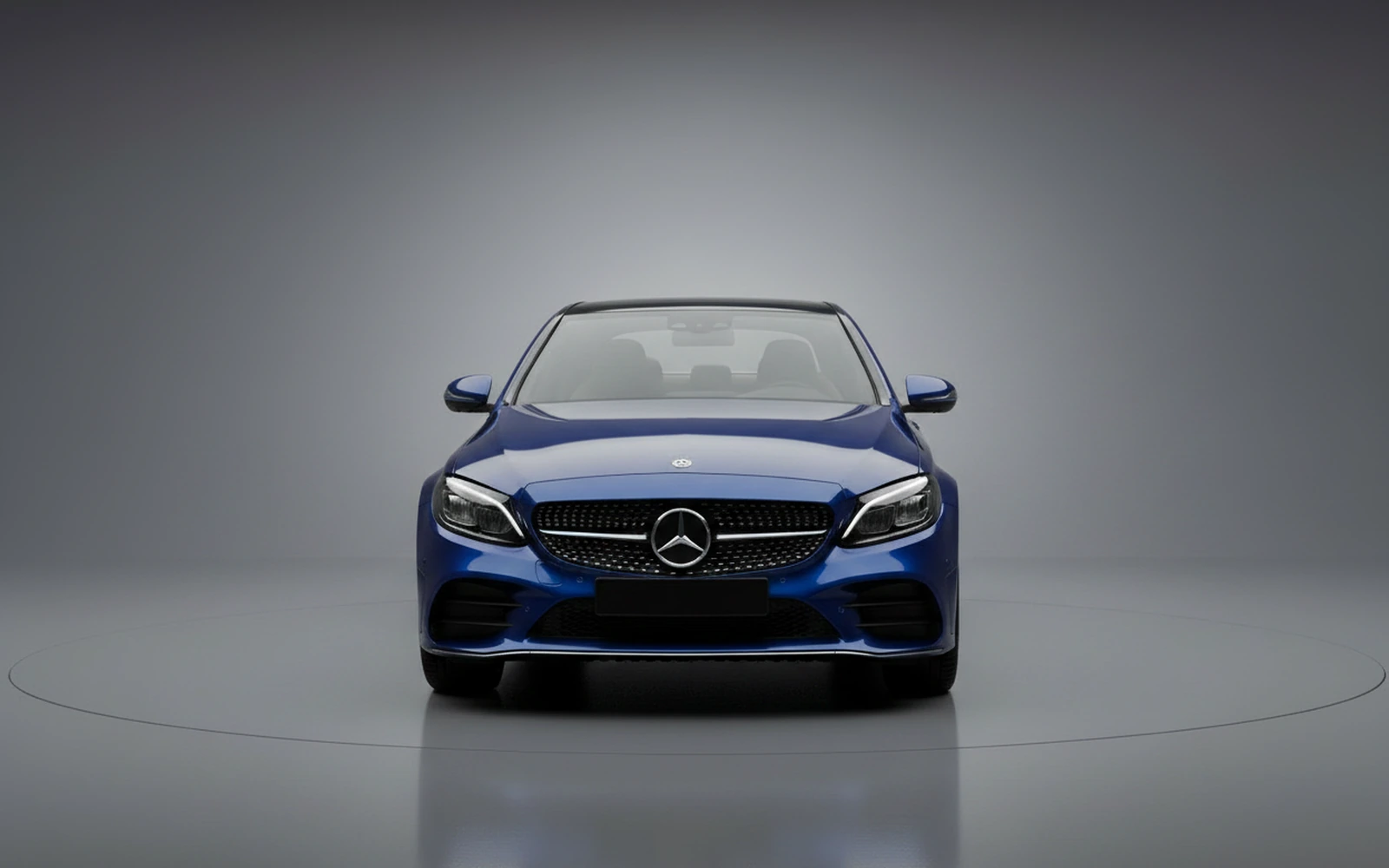Mercedes-Benz C43 AMG Azul 2022 — exterior side view