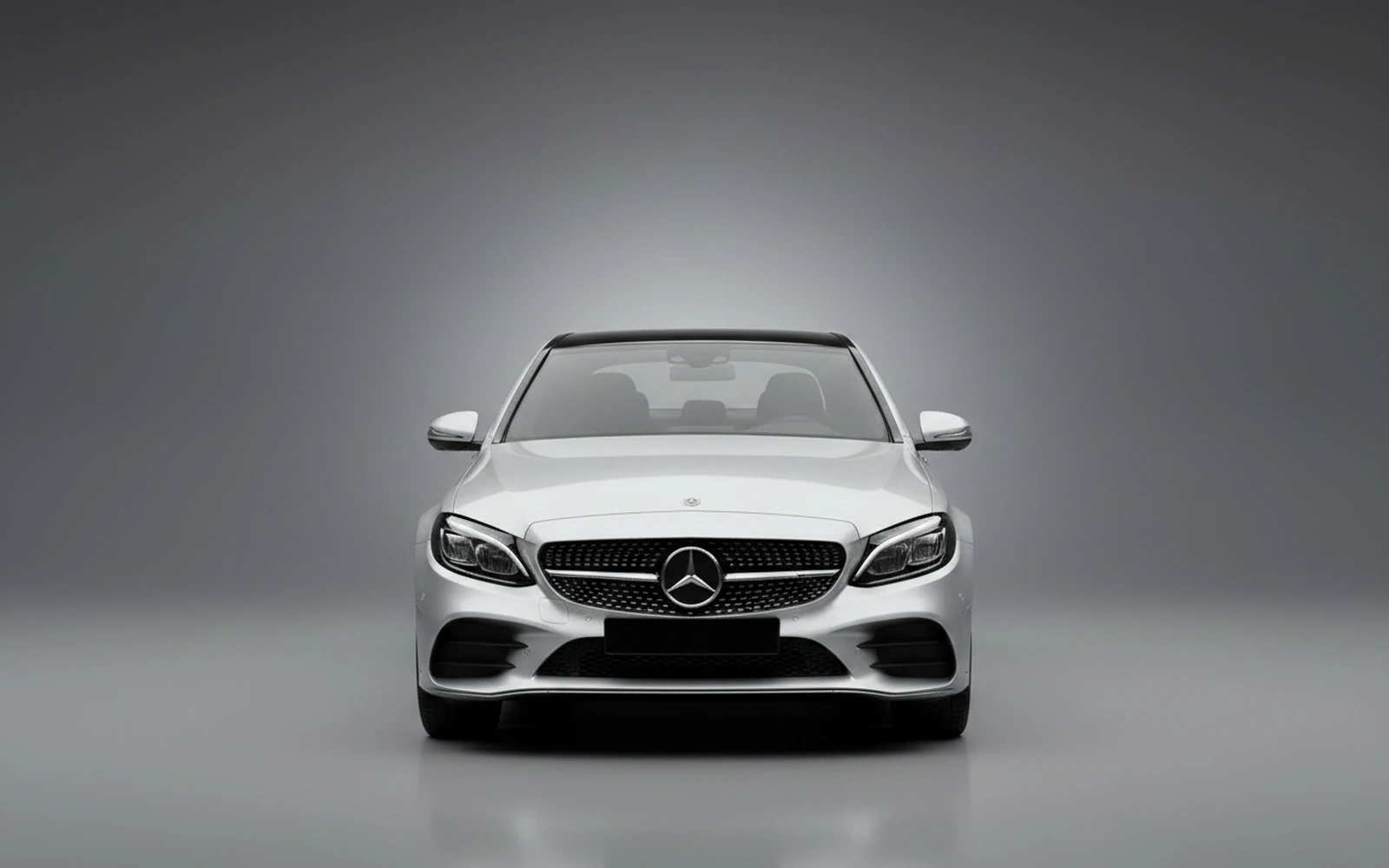 Mercedes-Benz C43 AMG Silver 2022 — exterior side view