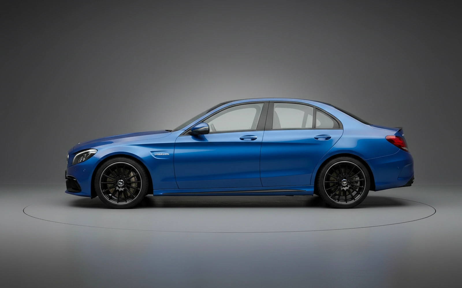 Mercedes-Benz C63 S AMG Azul 2020 — exterior rear view
