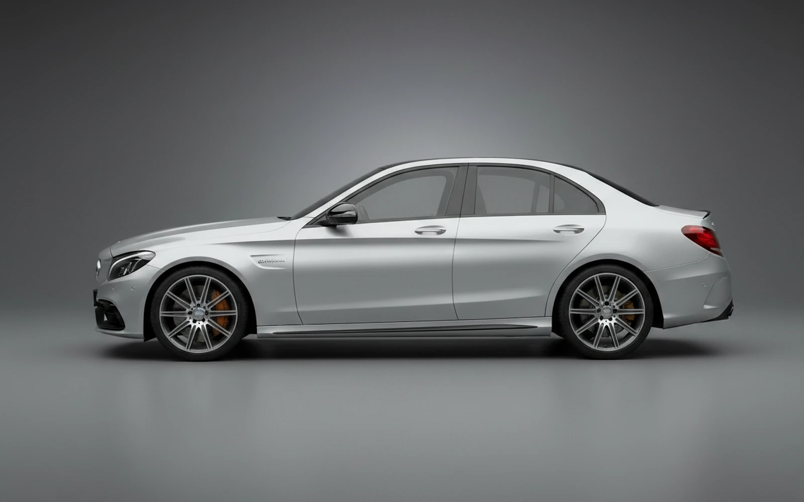 Mercedes-Benz C63 S AMG Plata 2020 — exterior rear view