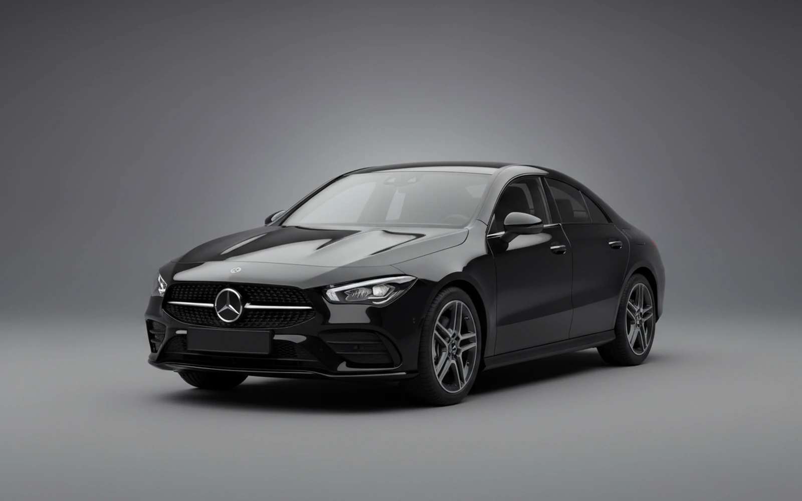 Mercedes-Benz Cla 4M Black 2024 for rent in Miami — exterior front view