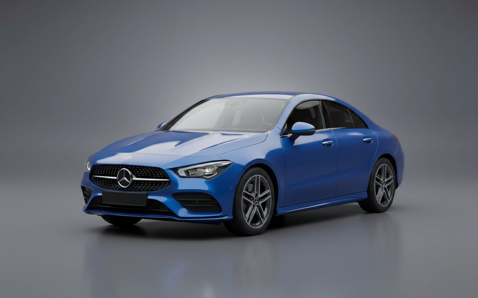 Mercedes-Benz Cla 4M Blue 2024 for rent in Miami — exterior photo