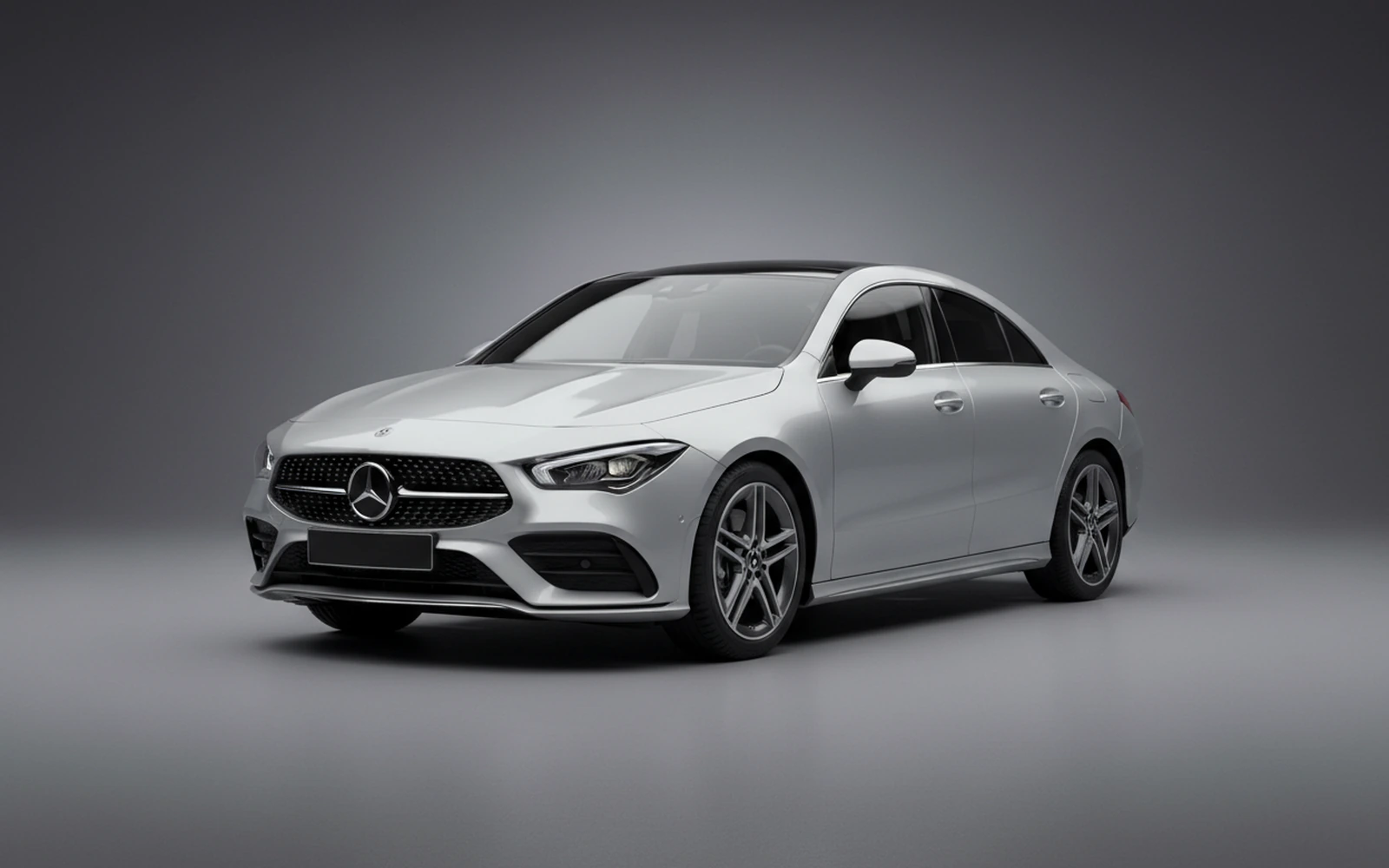 Mercedes-Benz Cla 4M Silver 2024 for rent in Miami — exterior front view