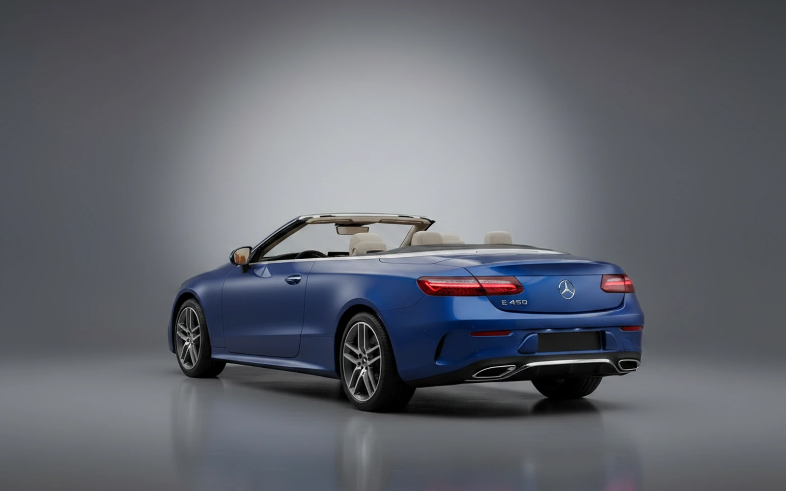 Mercedes-Benz E450 Convertible Azul 2023 — interior dashboard