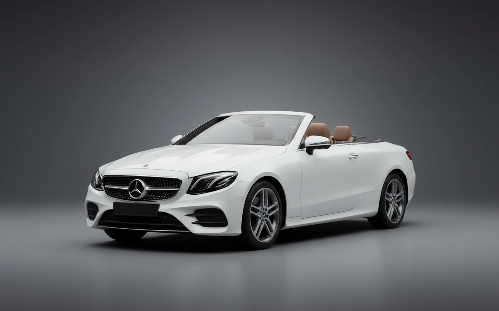 Mercedes-Benz E450 Convertible White 2023 for rent in Miami — exterior photo
