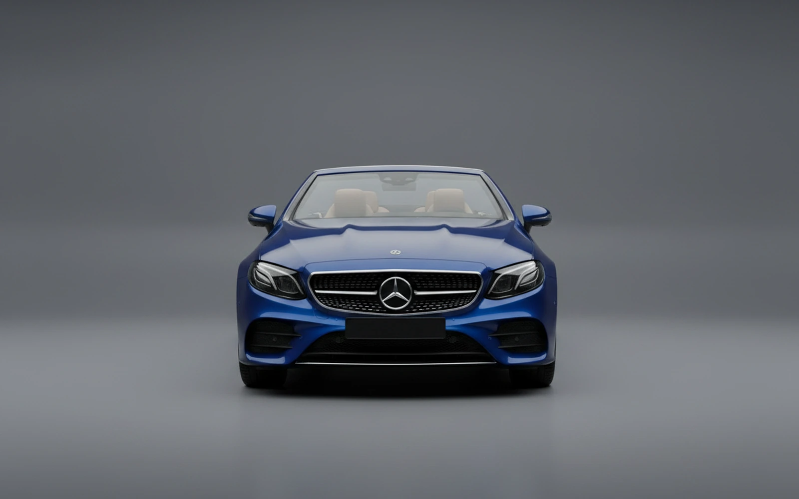Mercedes-Benz E53 AMG Convertible Blue 2022 — exterior side view