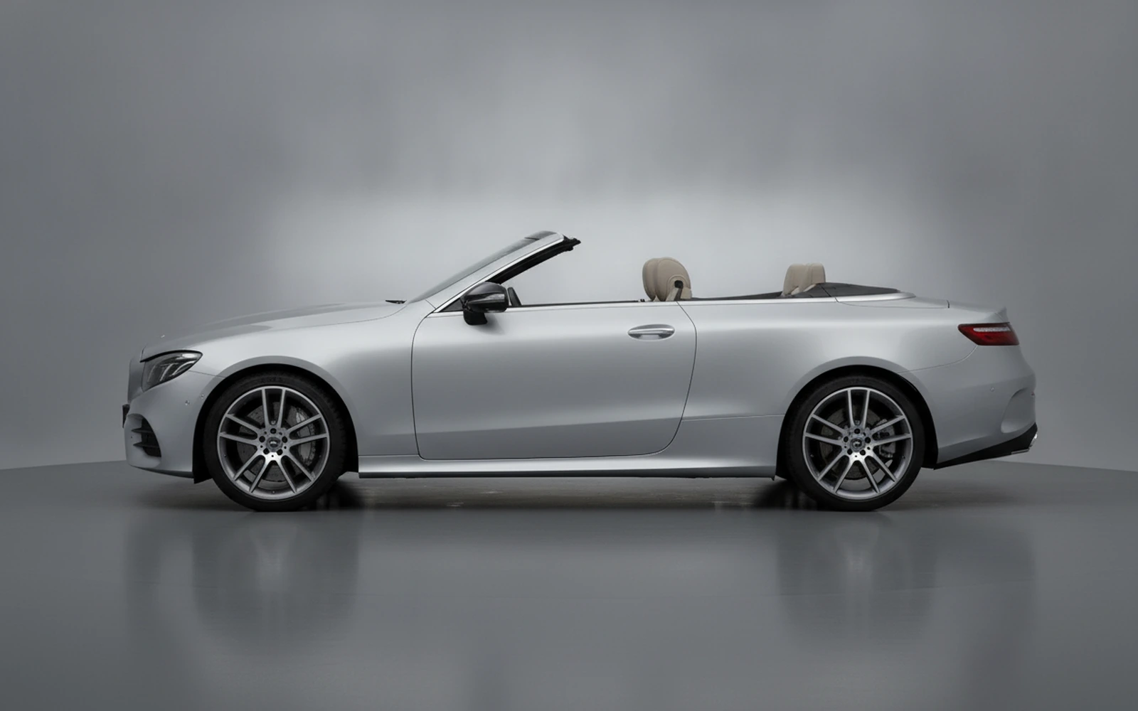 Mercedes-Benz E53 AMG Convertible Silver 2022 — exterior rear view