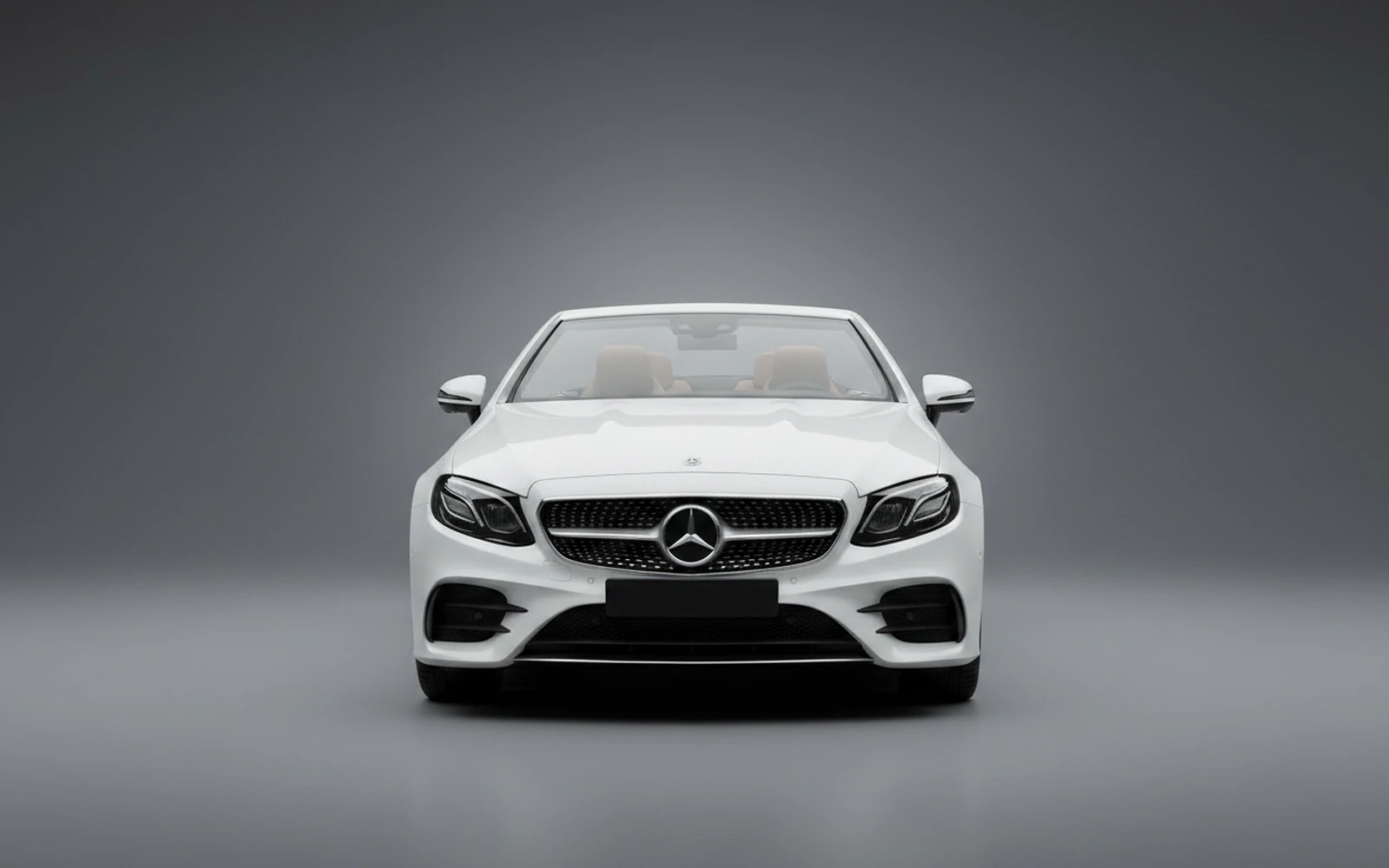 Mercedes-Benz E53 AMG Convertible White 2022 — exterior side view