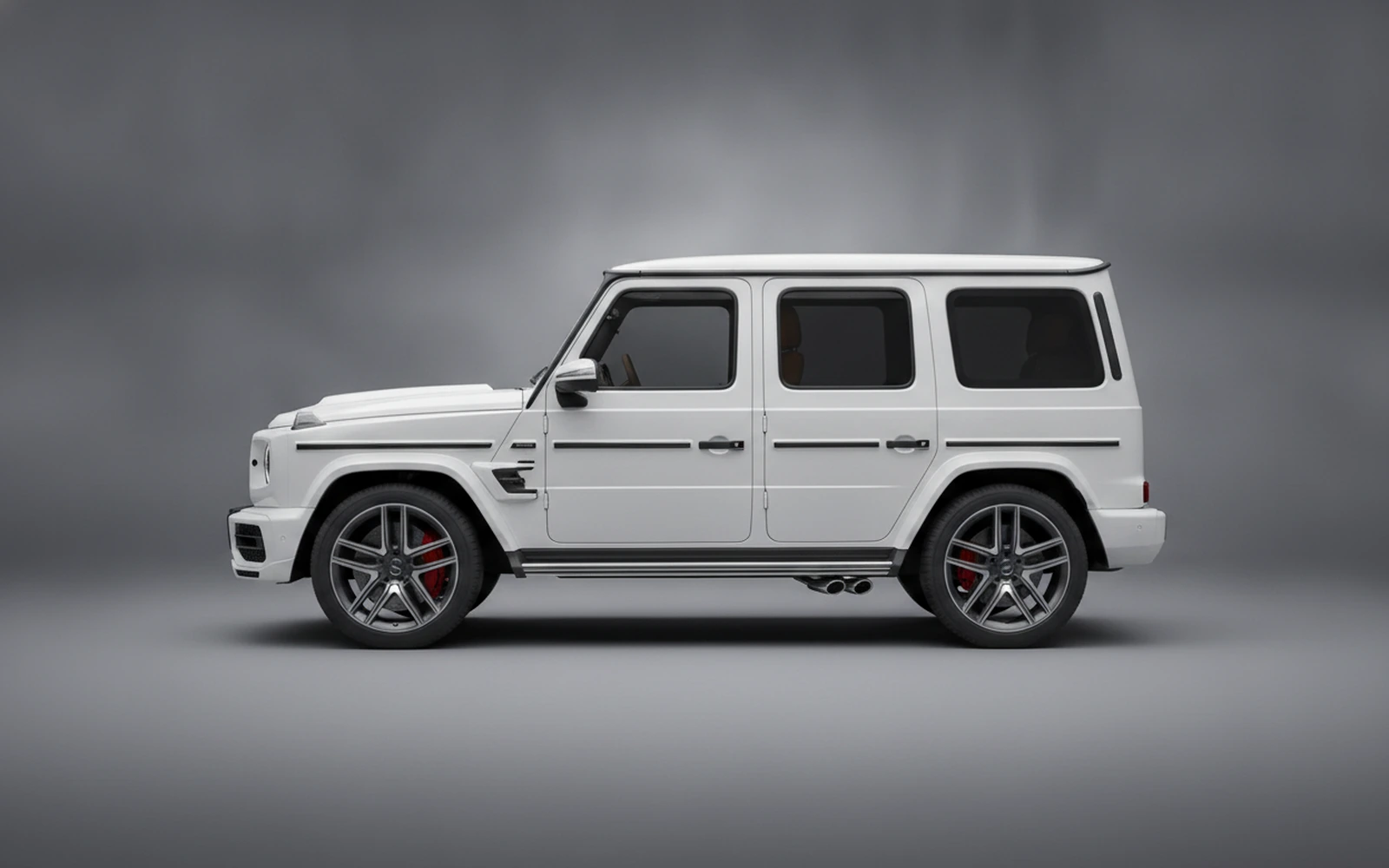 Mercedes-Benz G Class Brabus G800 Kit Black White-carbon 2023 — exterior rear view