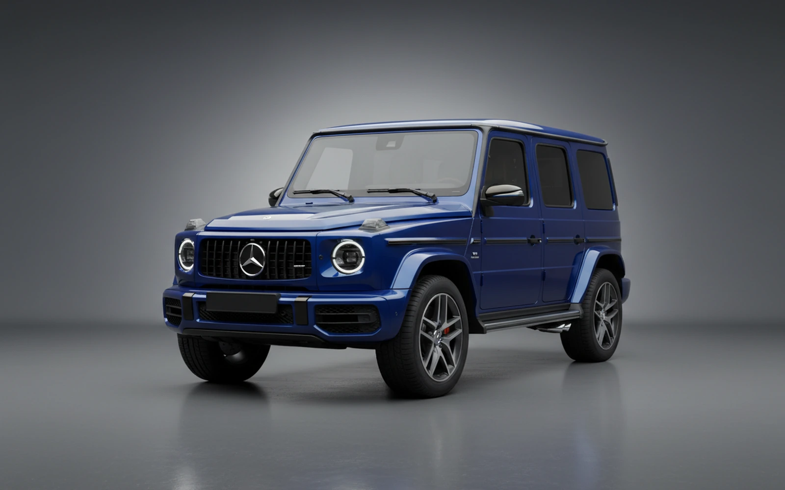 Mercedes-Benz G 550 Blue 2022 for rent in Miami — exterior front view