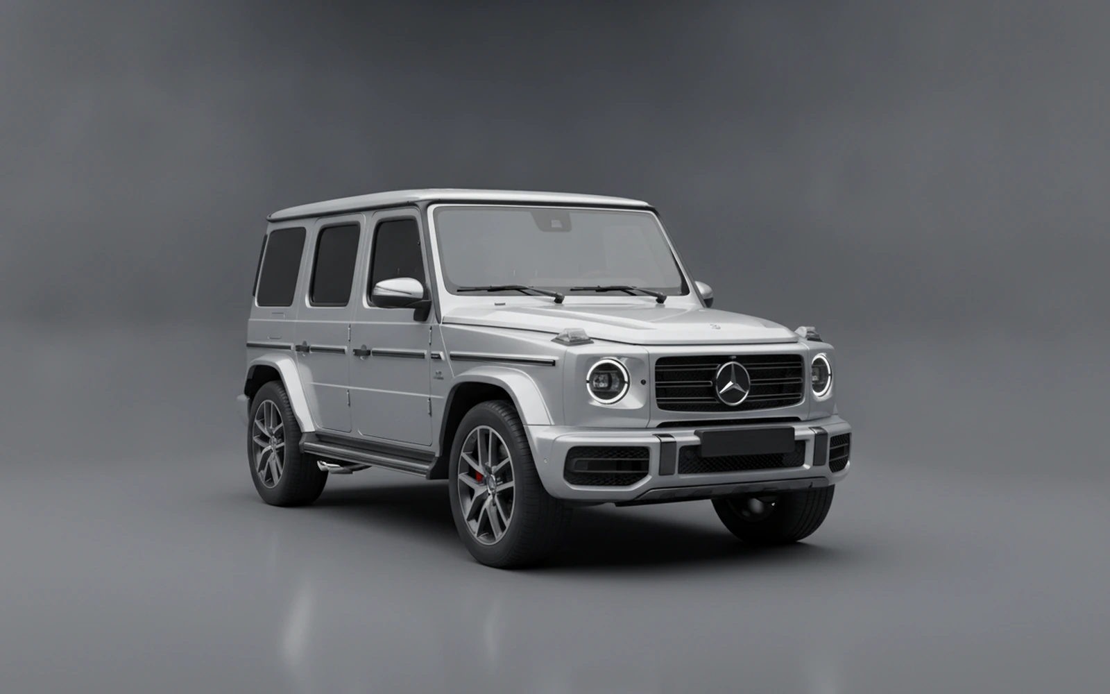 Mercedes-Benz G 550 Silver 2022 for rent in Miami — exterior front view